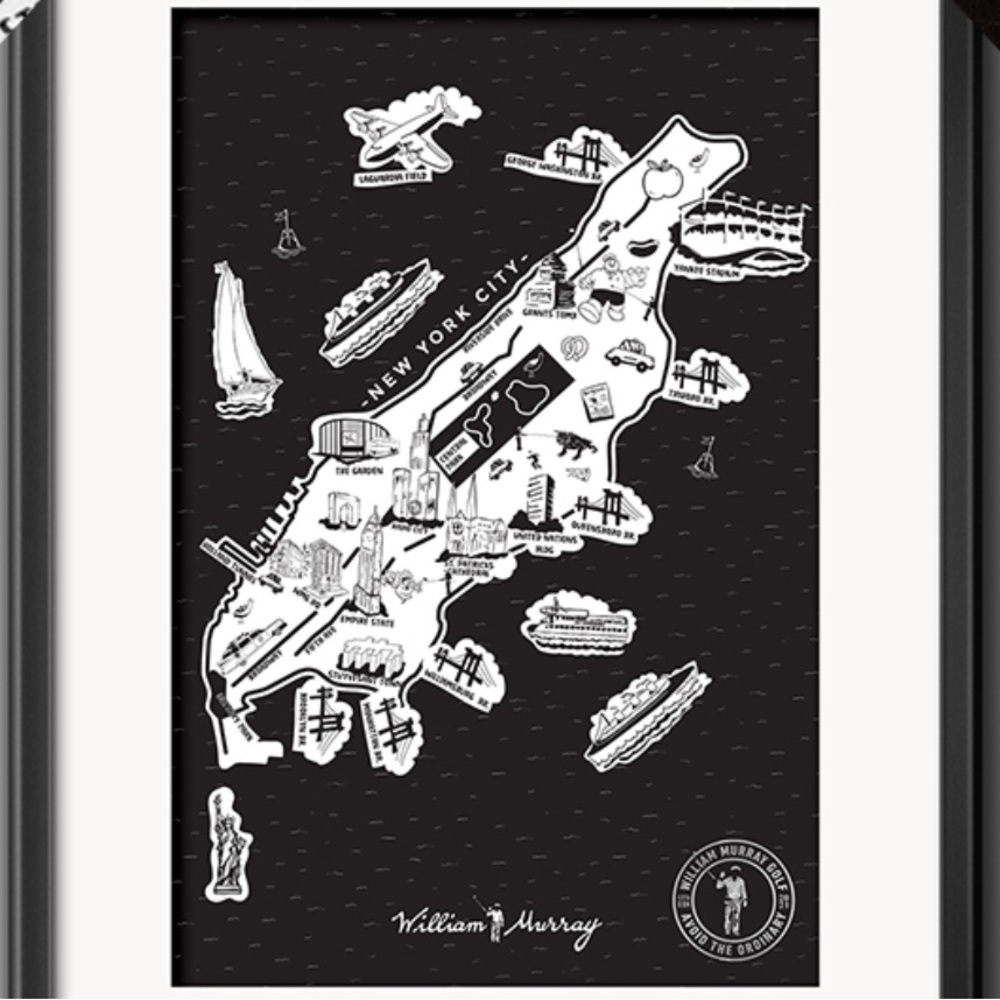 RARE Bill Murray NYC Poster Print Art